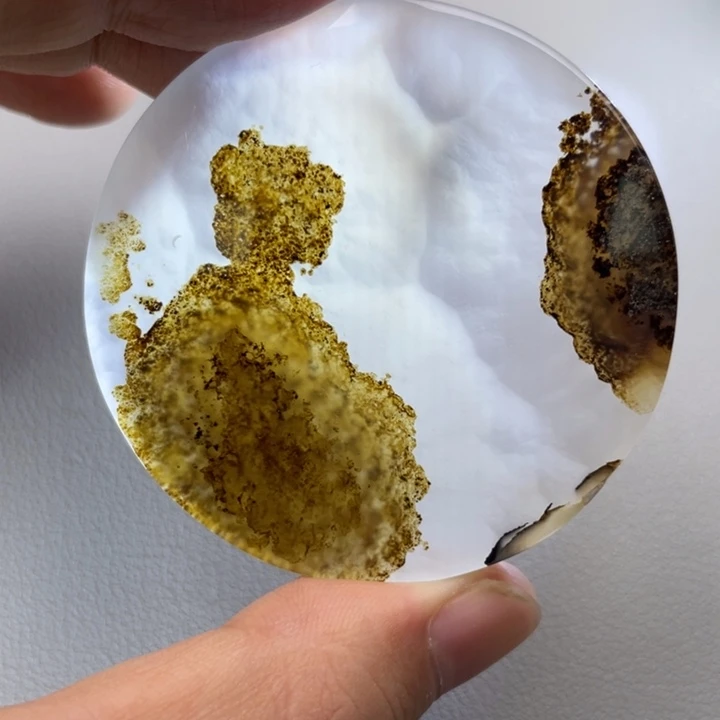 玛瑙/玉髓未镶嵌项圈一****亮