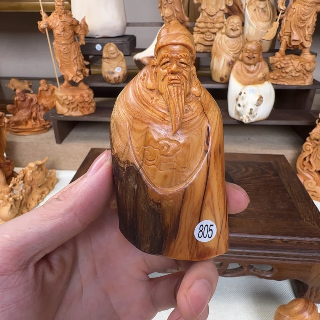 柏木（崖柏）小木匠艺雕一物一拍