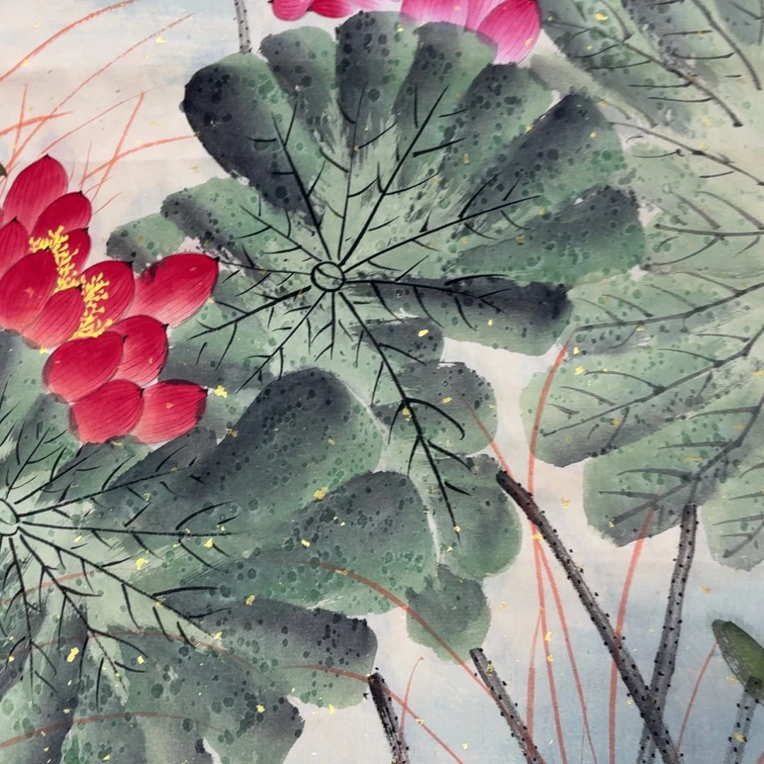 用***3国画100×50三尺两张画