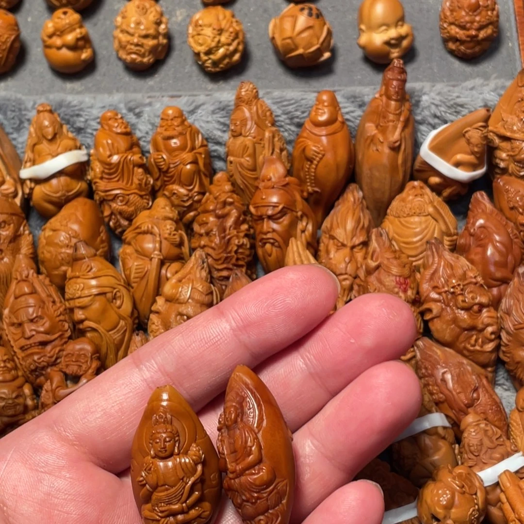 一***觉手串/手链橄榄核大势至微花2个