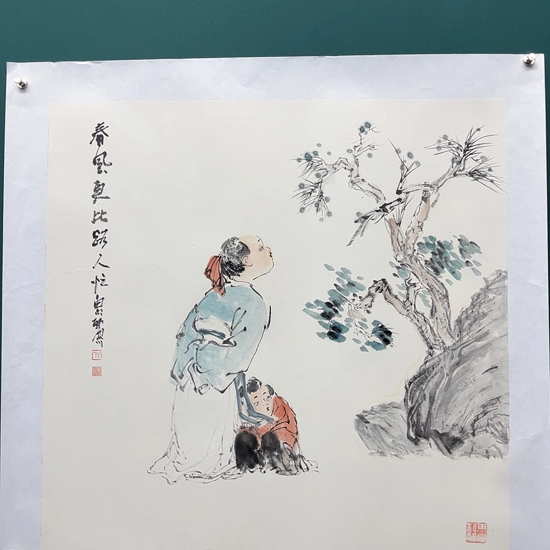 国画艺术家真人手绘