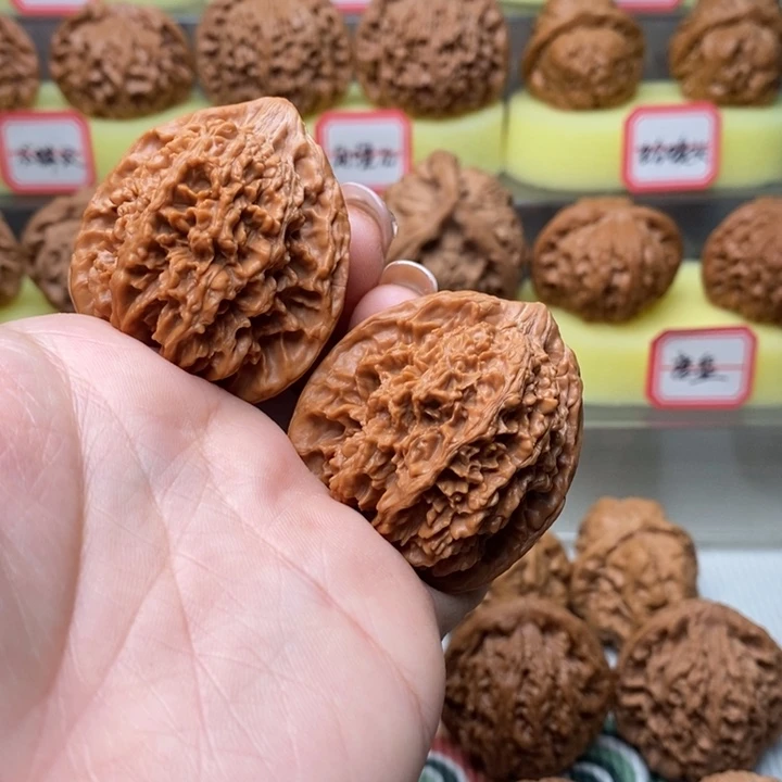 吊坠文玩核桃41满条星