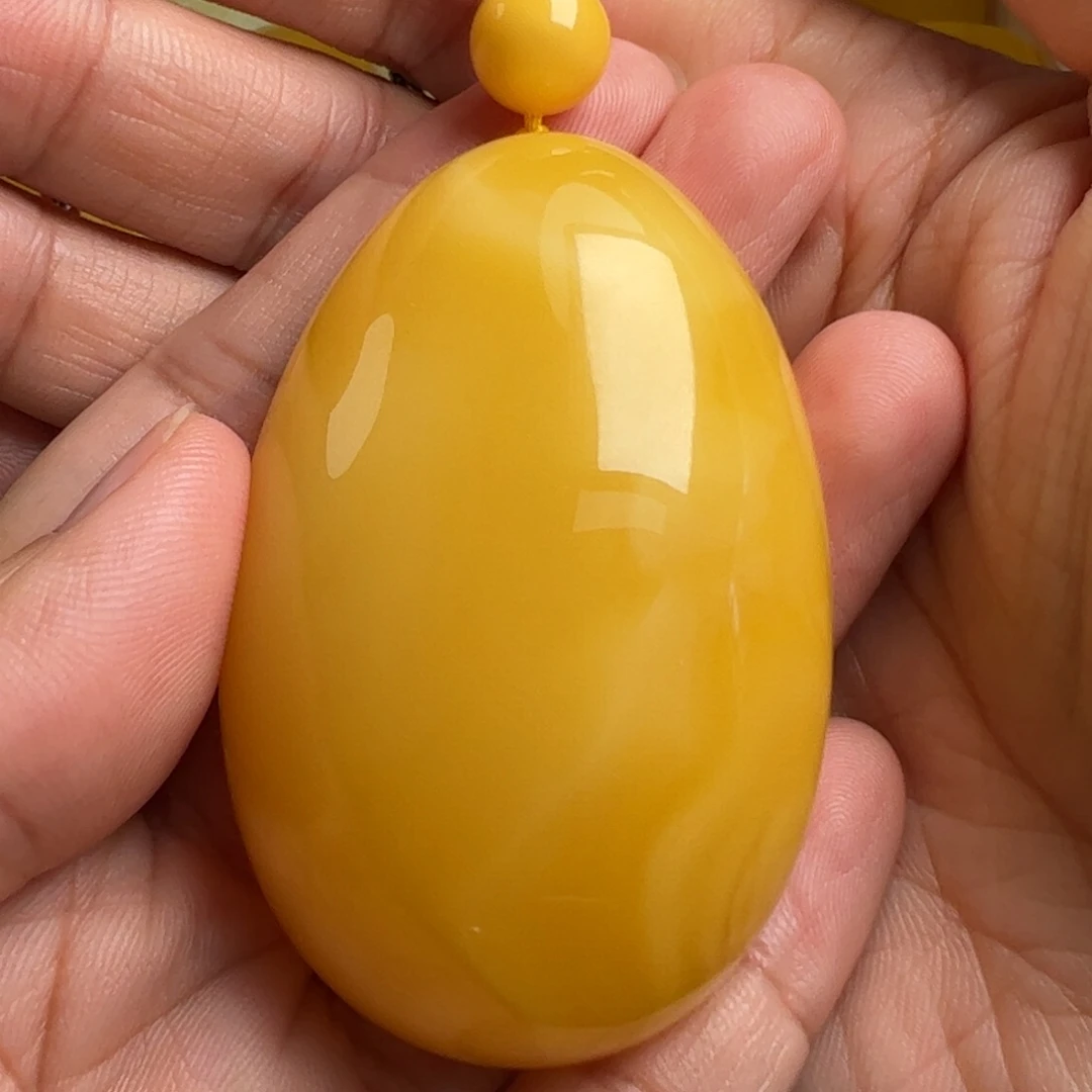 蜜蜡毛衣链未镶嵌无优化无烤色无补胶无覆膜无辐照无煮蜜