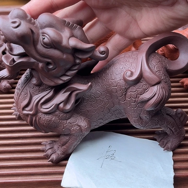 茶宠紫砂紫砂貔貅微瑕