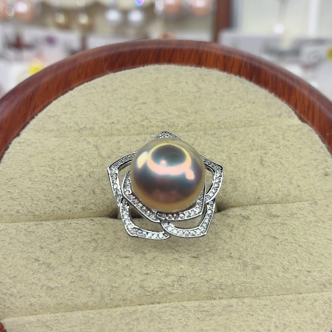 戒指合金淡水珍珠