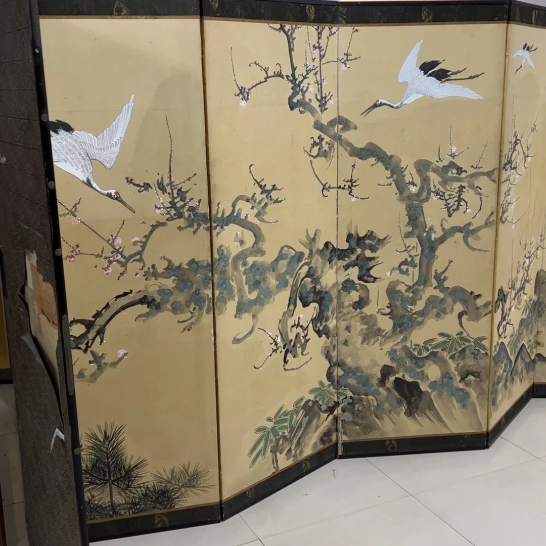 用***2绘画屏风框画茶空间设计