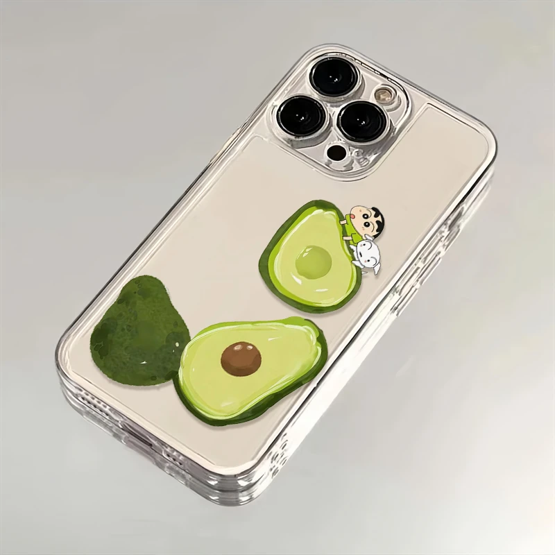 牛油果小新适用苹果iPhone16promax14小米15华为手机壳软太空MT