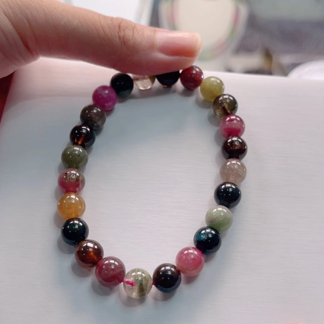 碧玺未镶嵌手串手串