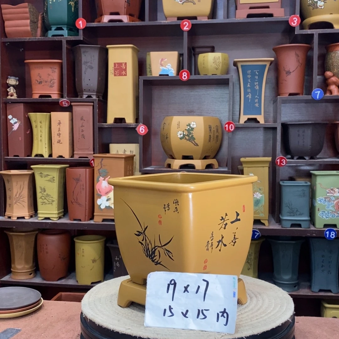 紫砂艺术紫砂花盆