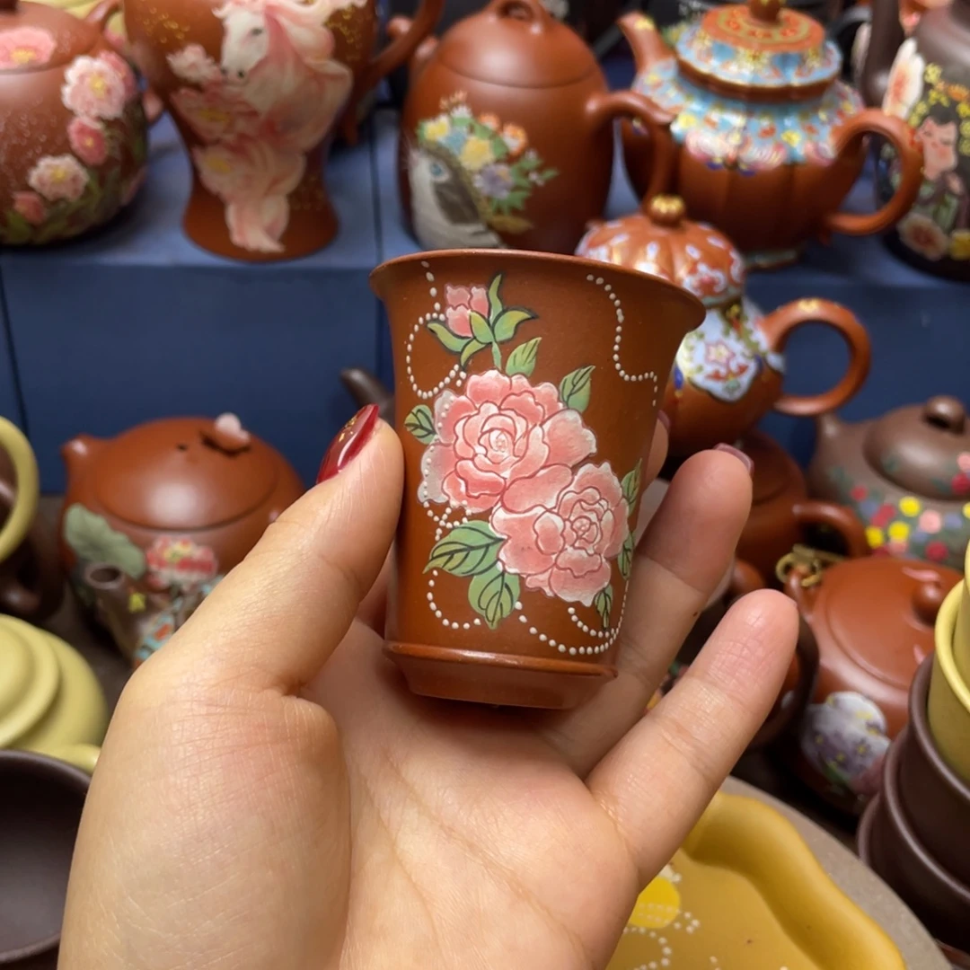 紫砂茶杯紫砂主人杯60c