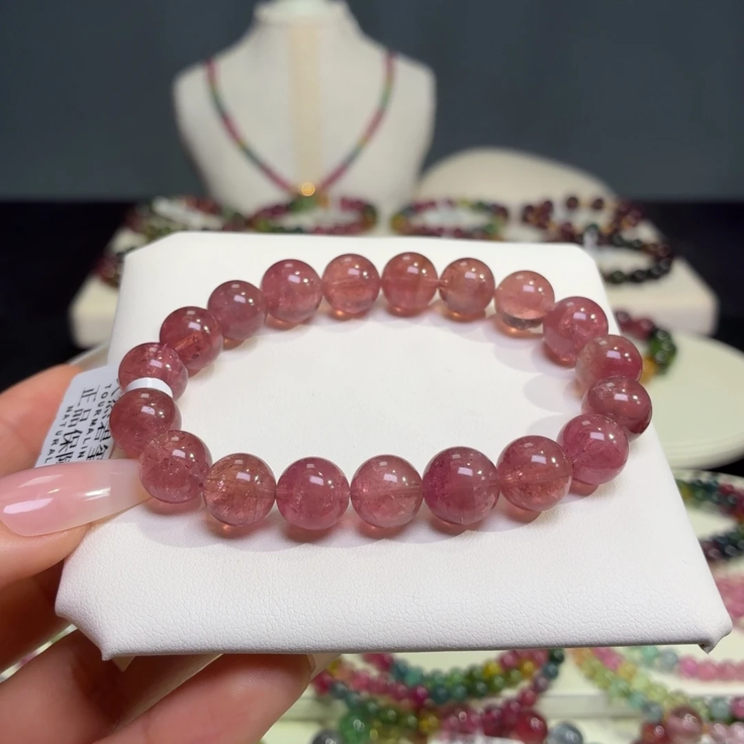 碧玺手链未镶嵌天然碧玺10+