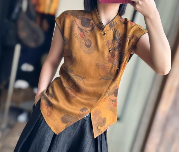 2025春夏新款新中式桑蚕丝