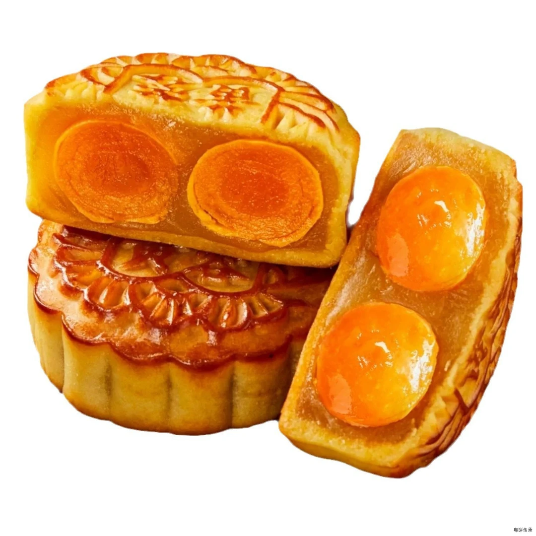 广式蛋黄莲蓉月饼传统中秋经典糕点软糯香甜