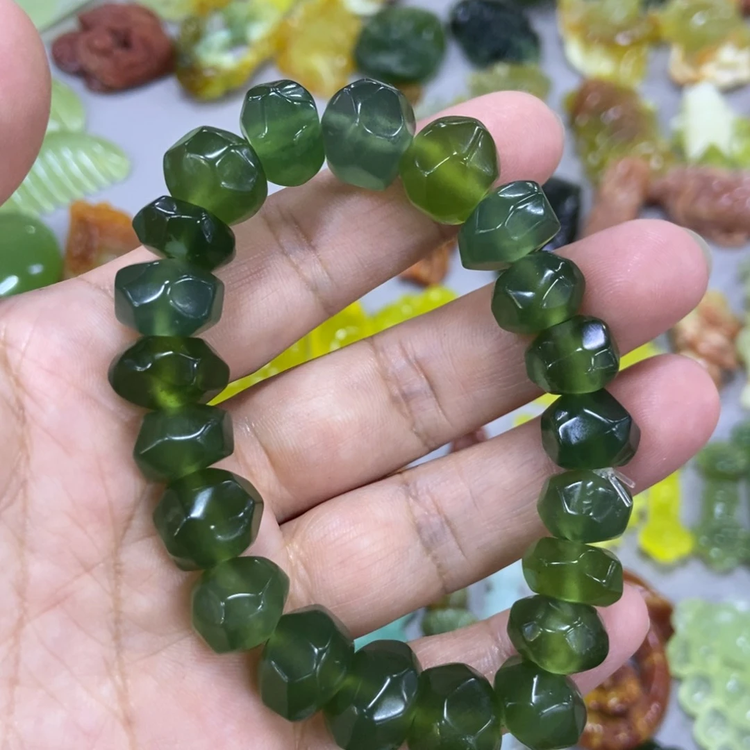 未镶嵌蛇纹石玉手串