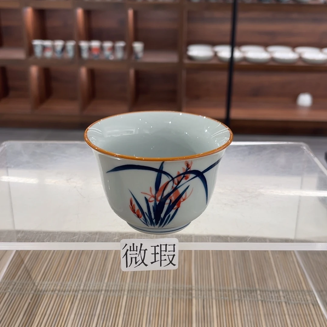 微瑕釉下彩纯手绘