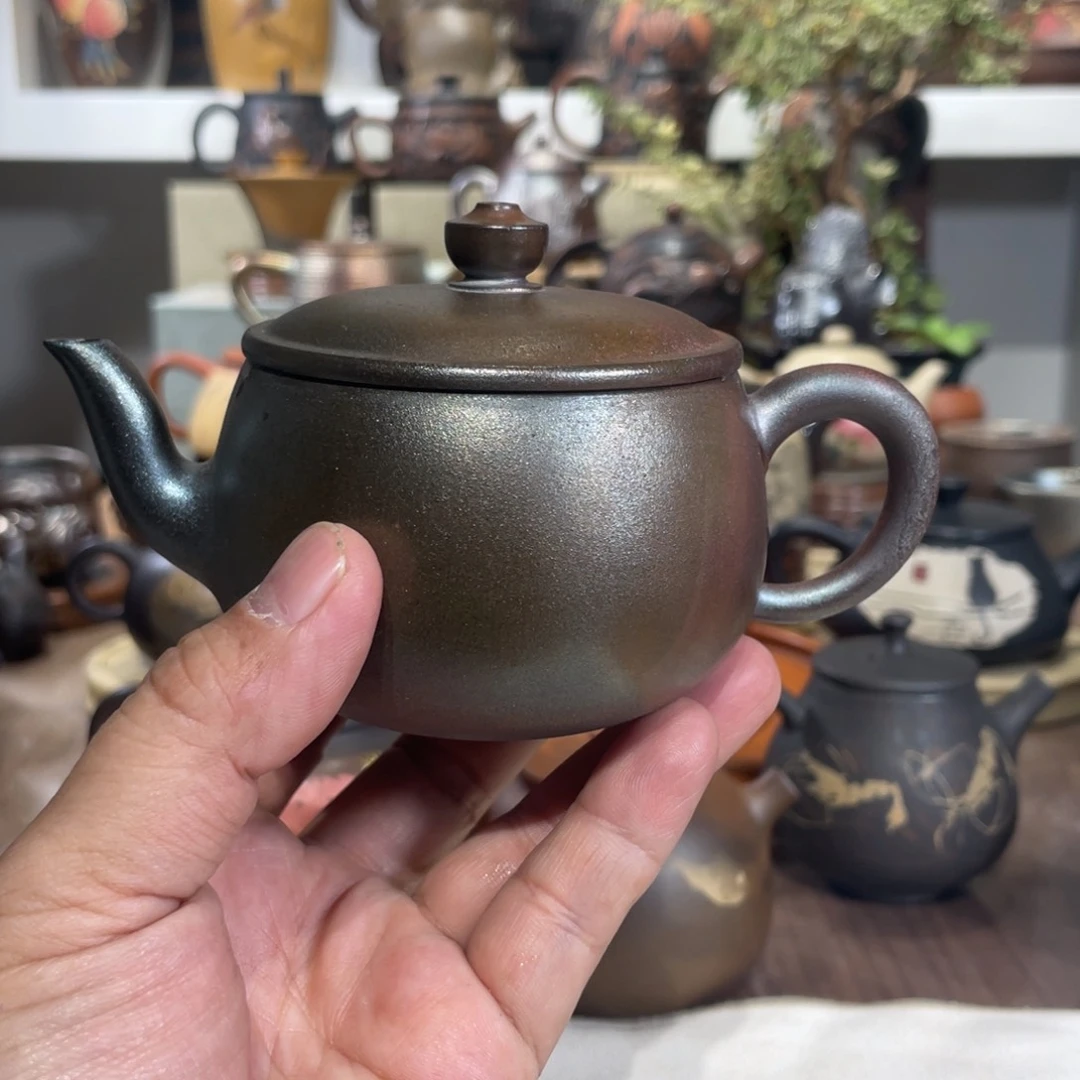 壶大口汉瓦球孔160毫升左右