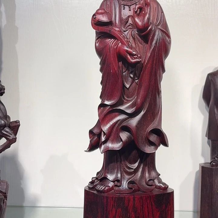 张***豪檀香紫檀（小叶紫檀）如意观音一尊