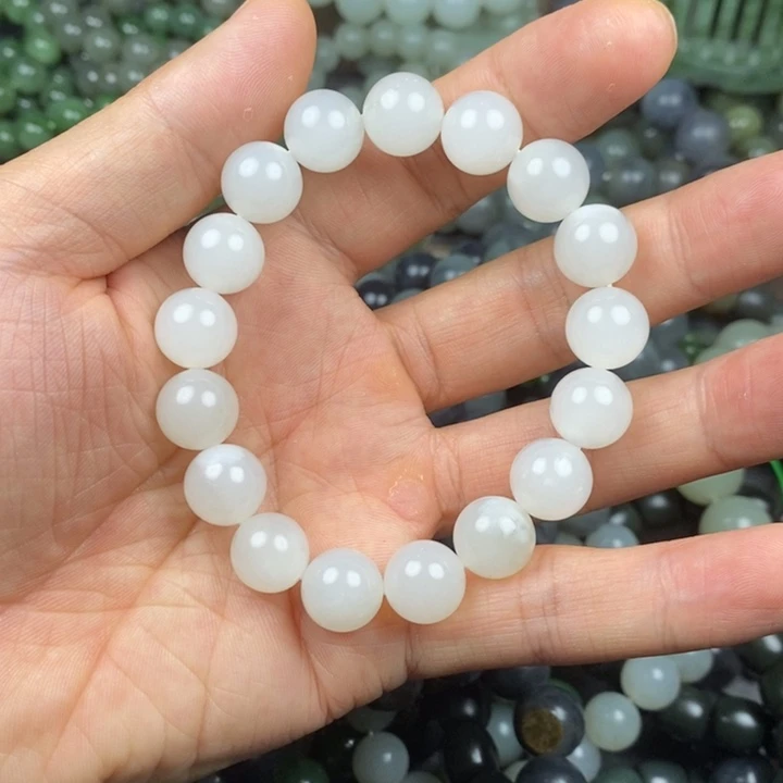 和田玉未镶嵌手链