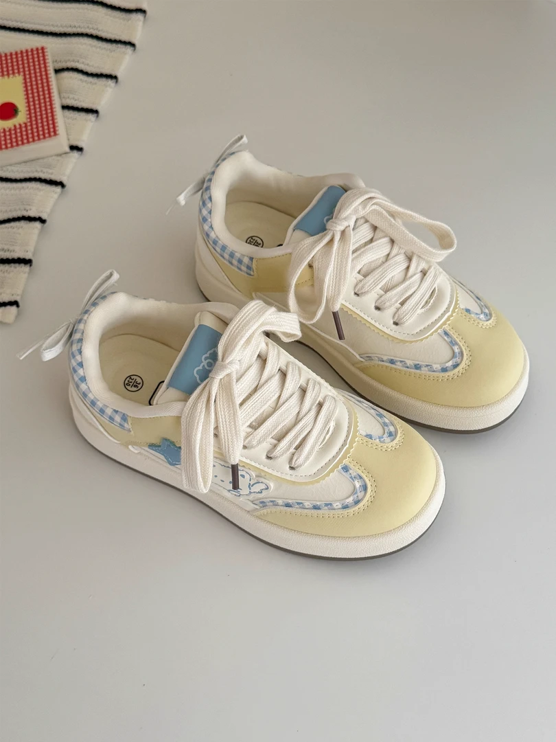 国潮品质厚底增高板鞋子女2025新款秋季百搭小白鞋运动休闲面包鞋