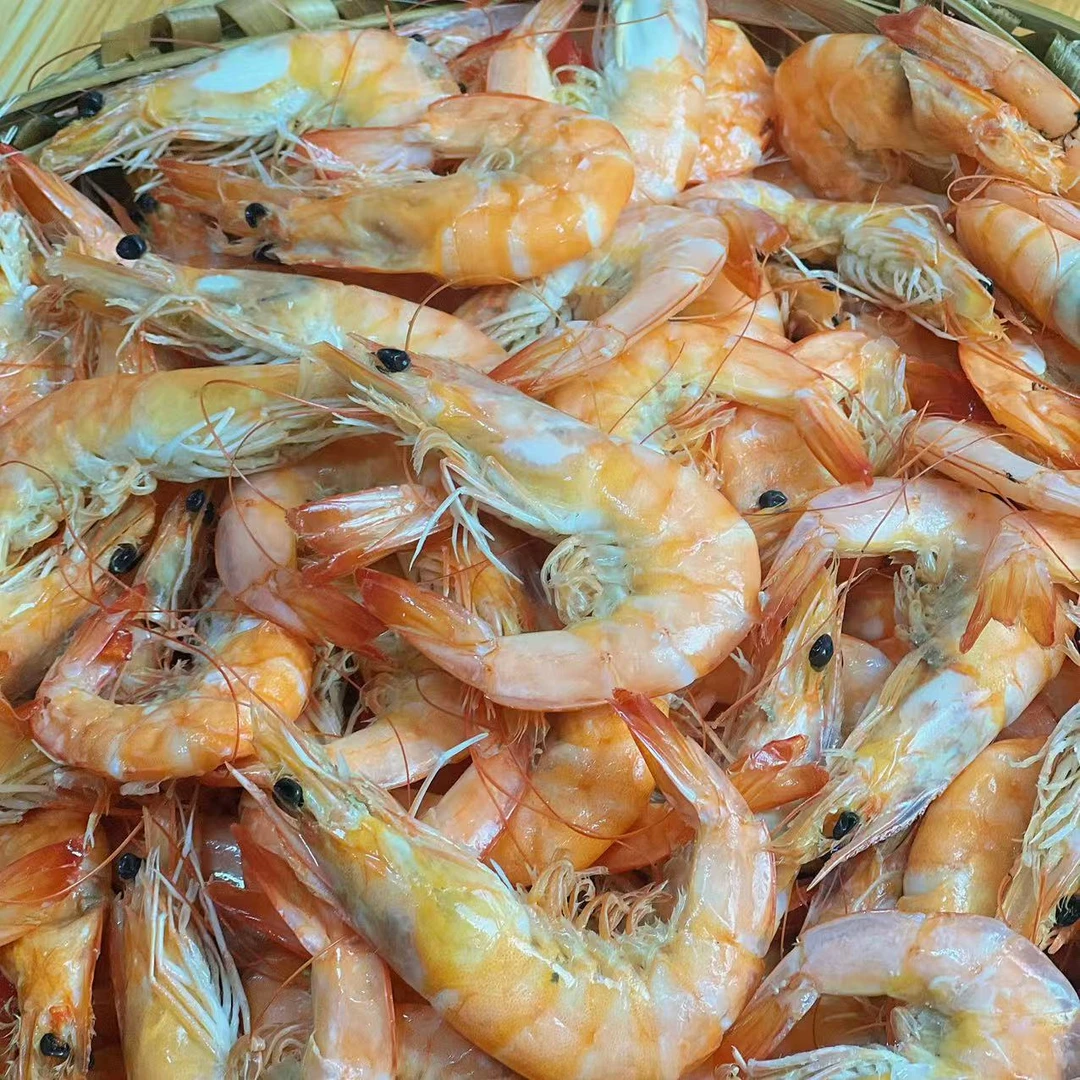 潮汕新鲜大个海虾饭咸水虾