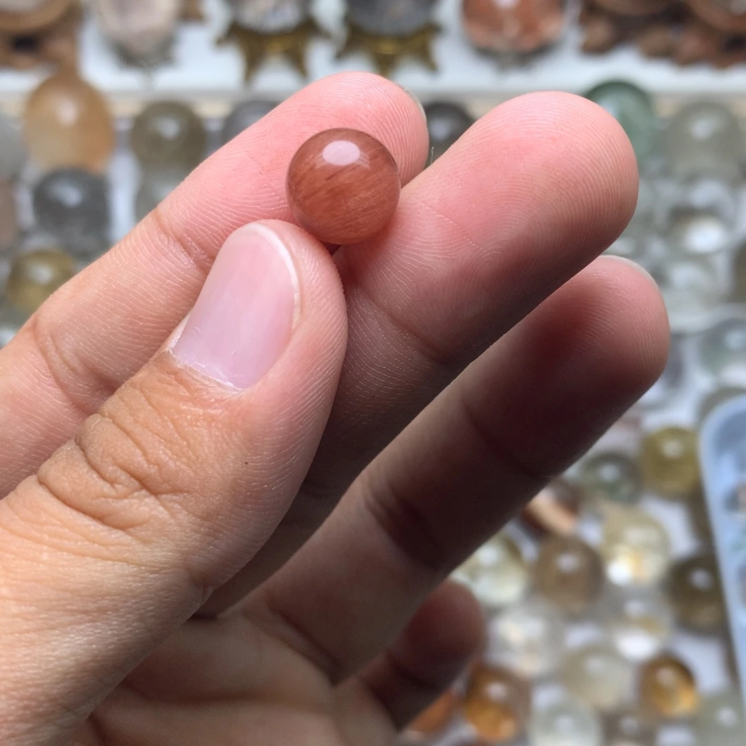 未镶嵌珠宝半成品水晶兔毛球