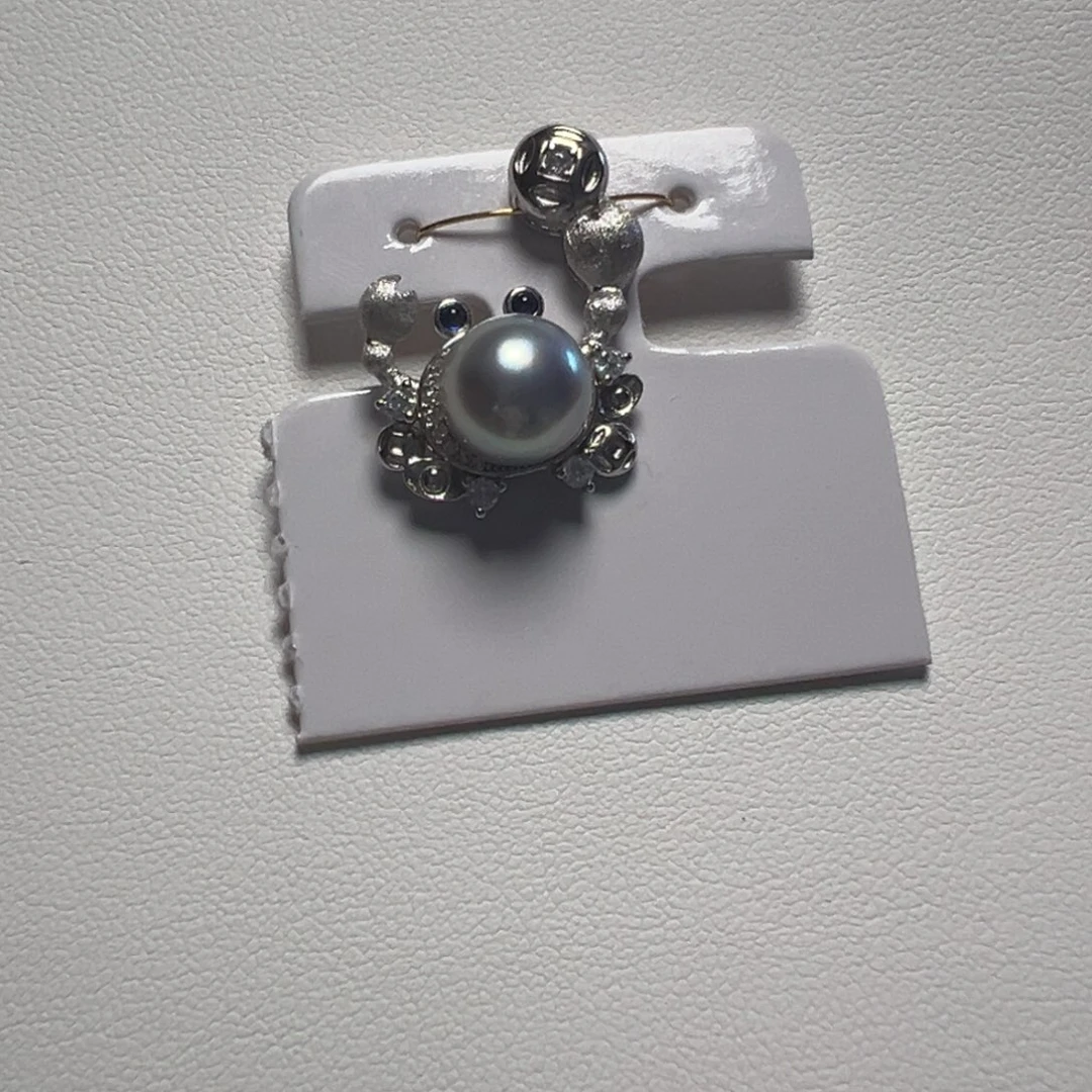 海水珍珠银S925镶嵌颈饰