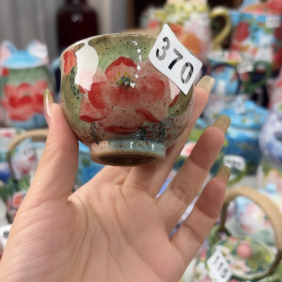 景德镇手绘高温釉下彩陶瓷茶具
