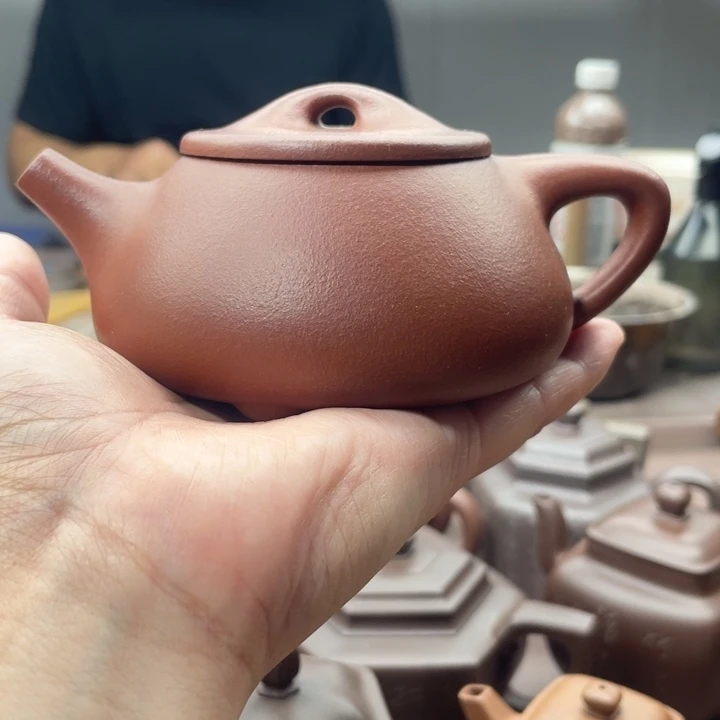 茶壶紫砂景舟石瓢，清水泥
