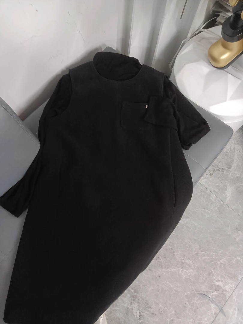 6697春季新品时尚真两件套裙