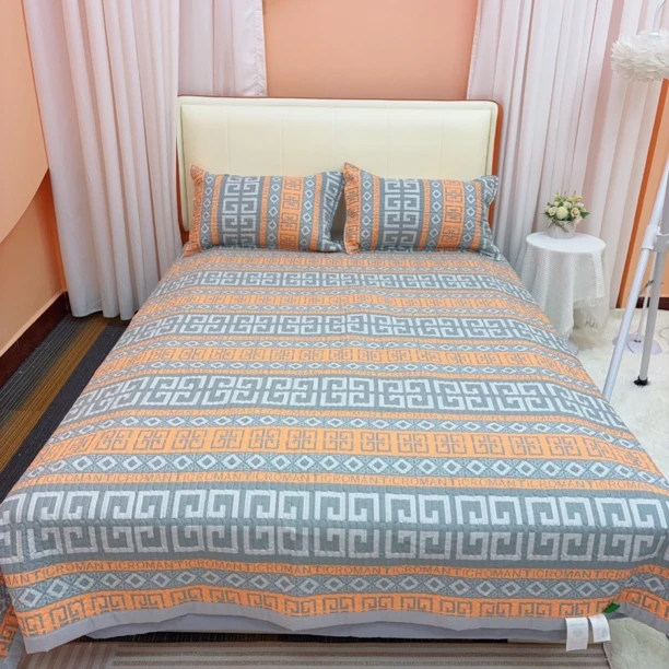 新款水洗棉四季床盖欧式风格清仓简约风