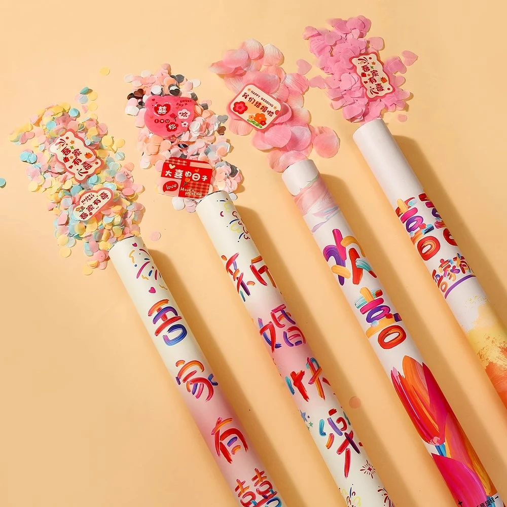 婚礼喷花筒手持礼炮结婚专用彩带礼花筒礼宾花礼花炮婚庆用品大全