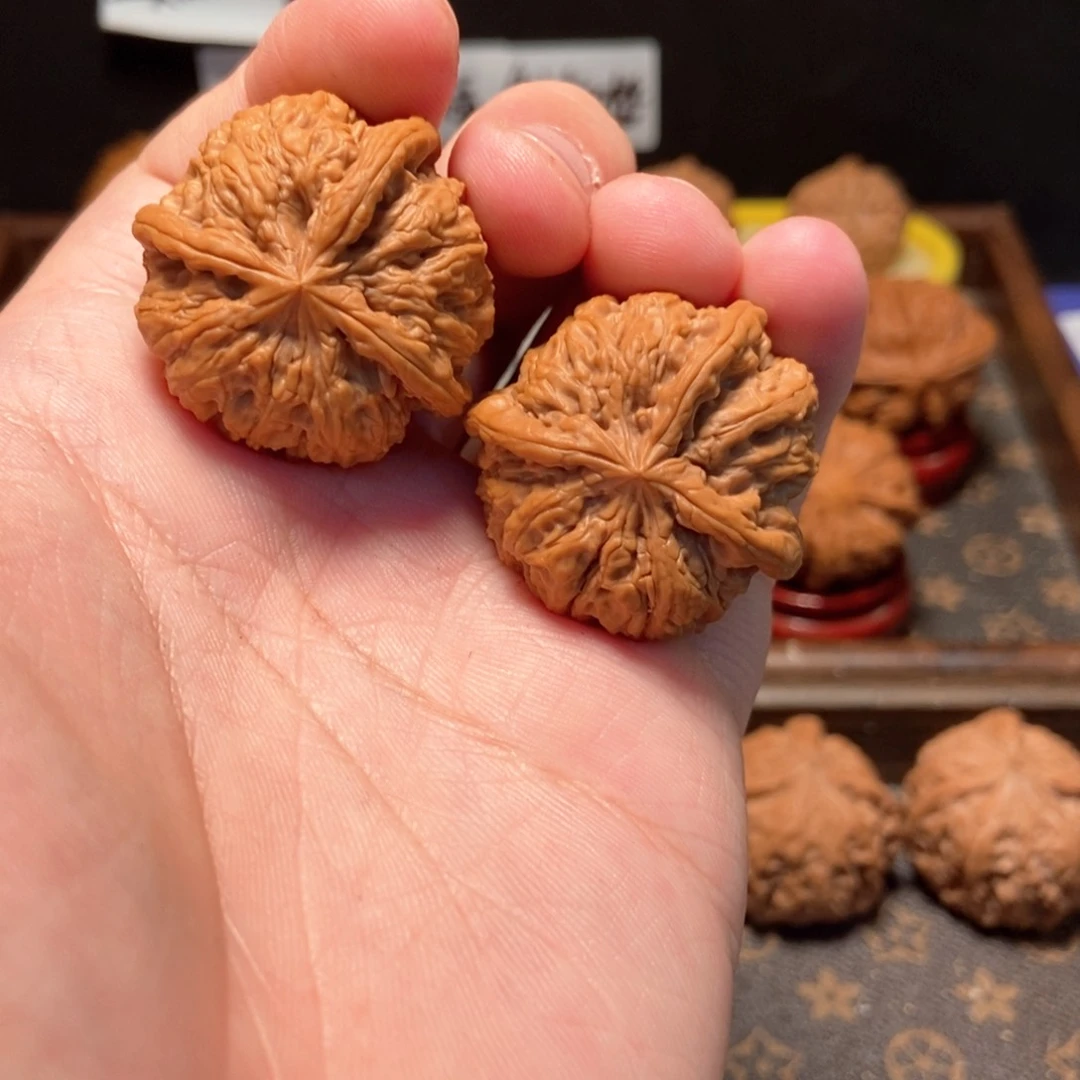 吊坠文玩核桃雨花石3麟35尺315