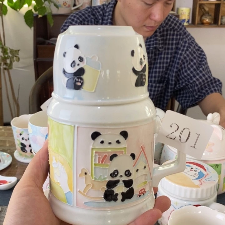 咖***迪瓷片景德镇釉下彩手绘