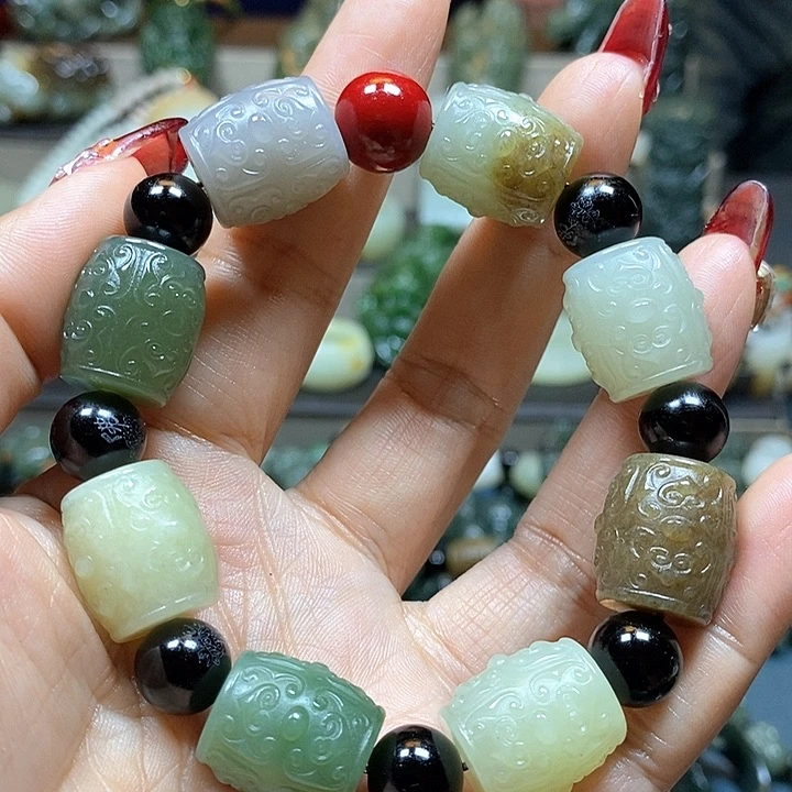 和田玉手串未镶嵌