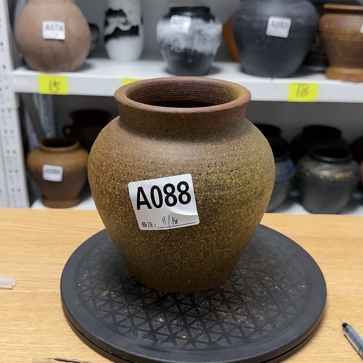 红陶纯手工制作高度18口径11打孔打孔打孔