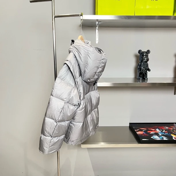 秋冬男童女童羽绒服灰色 9713高奢亲子系