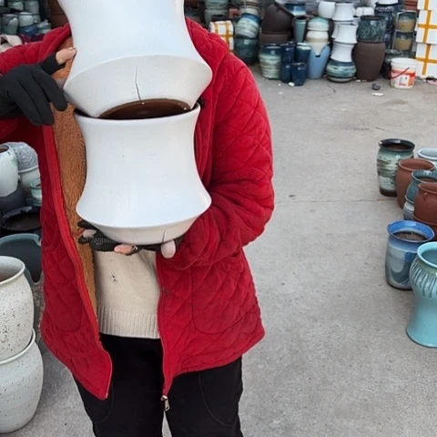 口19高20瑕疵底裂盆子