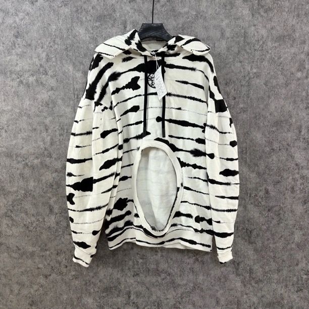 95新 BURBERRY/博柏利 Burberry斑马纹连帽卫衣