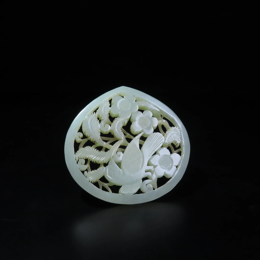 清代玉花片/MZ496143/和田玉/民族文物