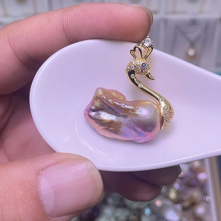 颈饰合金淡水珍珠76