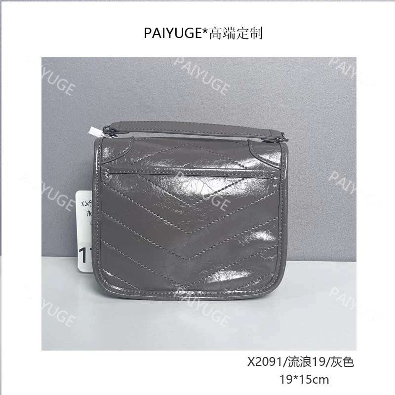 X2091/流浪19/灰色paiyuge高端订制女士手提单肩斜挎包1718孤品