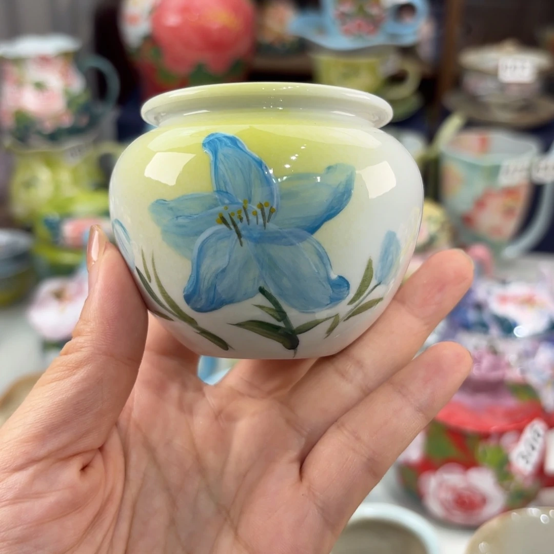 瓷片景德镇手绘高温釉下彩陶瓷茶具