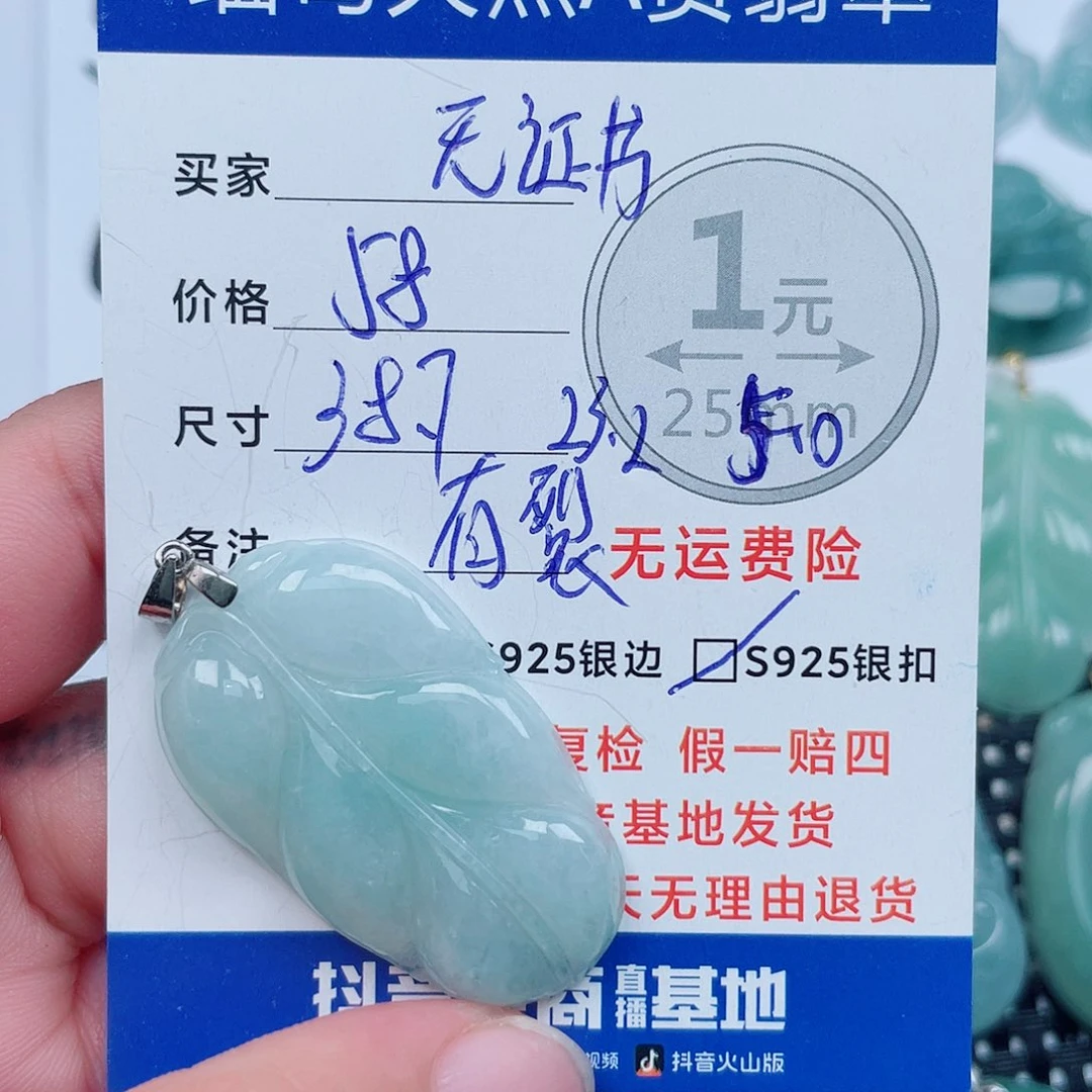 翡翠银S925镶嵌颈饰