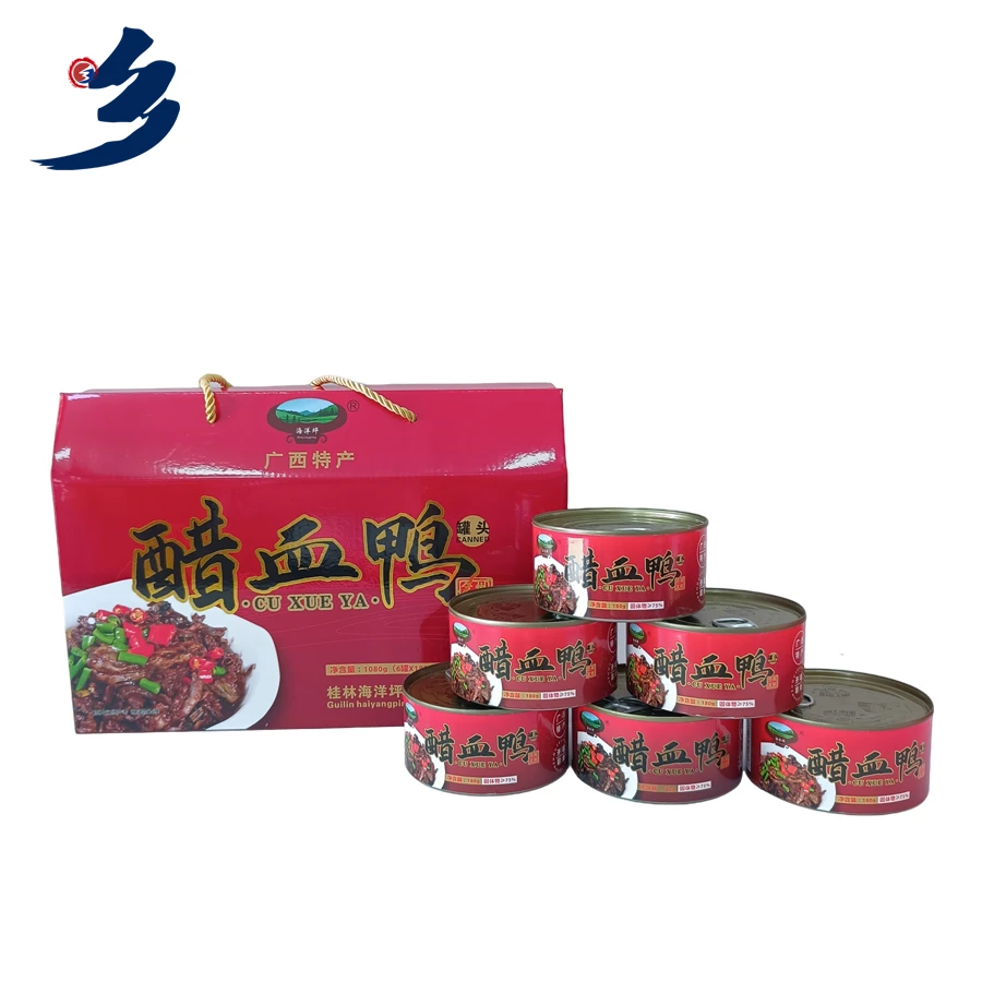 海洋坪全州醋血鸭180g*6罐/礼盒全州特产