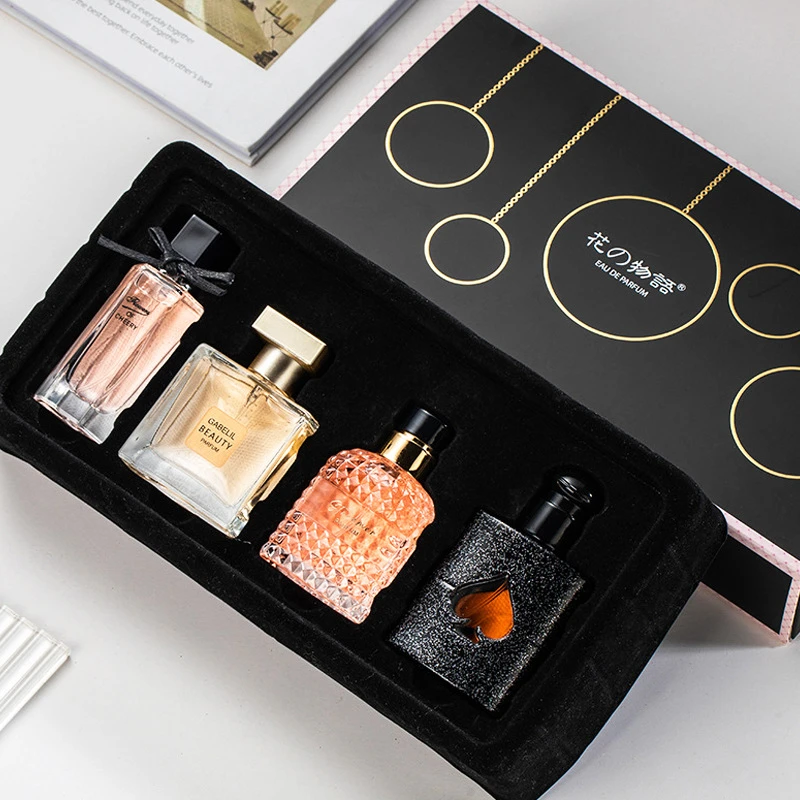 【4瓶礼盒装】大牌女士香水黑鸦片好闻持久留香清新淡香网红礼物
