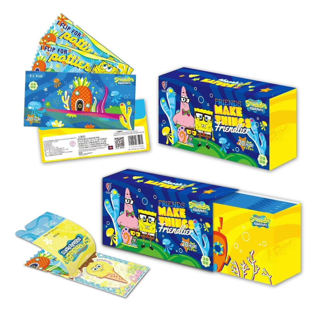 卡宝文创【玩法】海绵宝宝拍立得卡灵感彩虹 第三弹 20元包撕撕乐