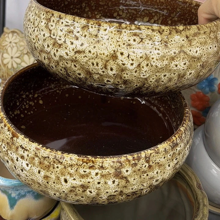 多肉绿植陶瓷花盆9.9包邮，无孔