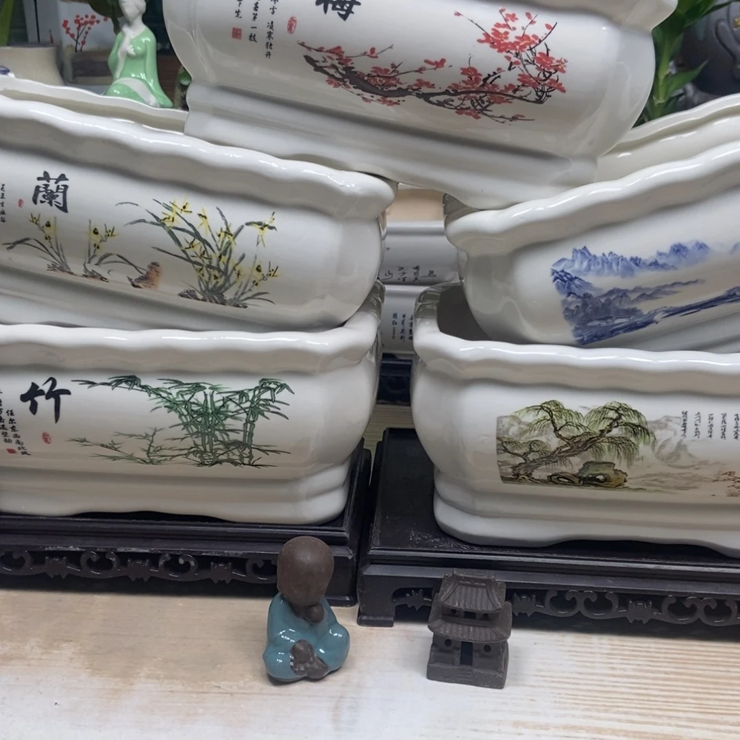 瓷片陶瓷花盆陶瓷艺术