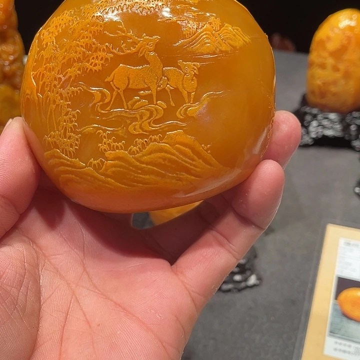 李***龙寿山石山水画作品欣赏