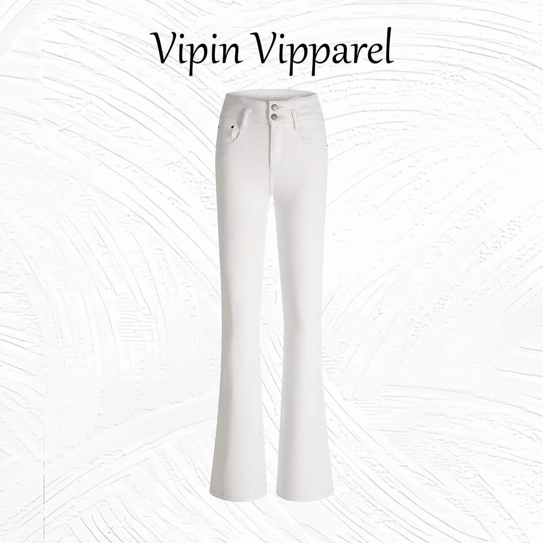 微喇叭牛仔裤女春秋款2025新款显瘦休闲百搭透气弹力休闲流行大牌